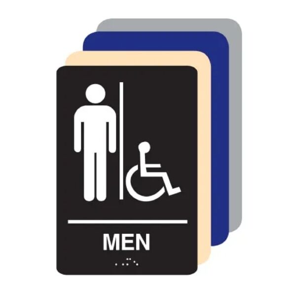 Men Accessible ADA Restroom Sign Thumbnail