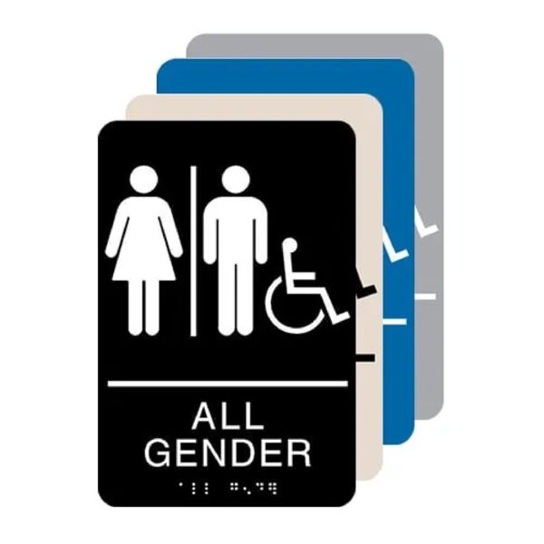 All Gender Accessible ADA Restroom Sign Thumbnail