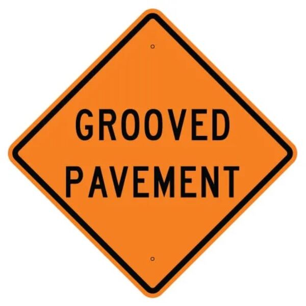 Grooved Pavement Sign Thumbnail