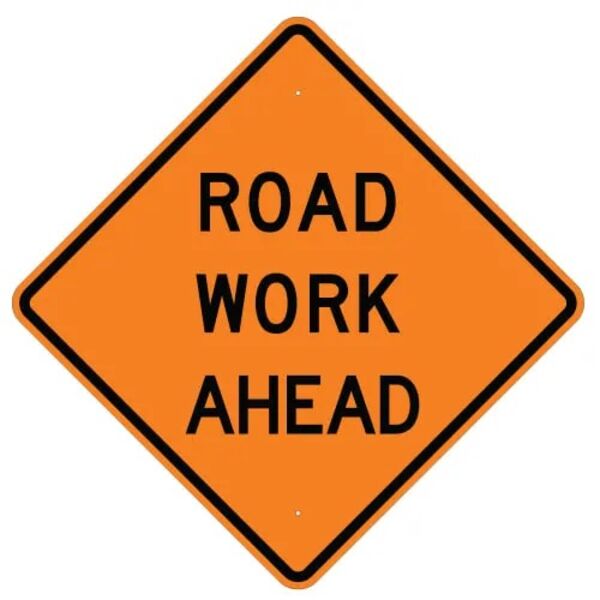 Road Work Ahead Sign Thumbnail