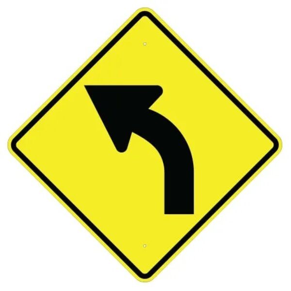 Left Curve Arrow Sign Thumbnail
