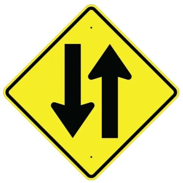 Two-Way Traffic Symbol Sign Thumbnail