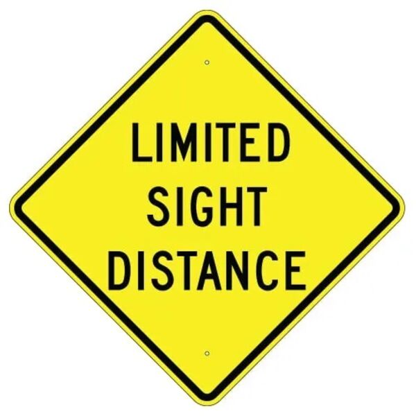 Limited Sight Distance Sign Thumbnail