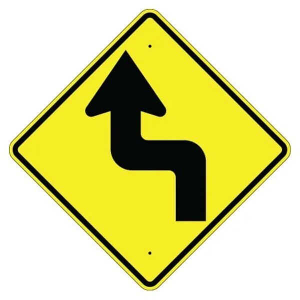 Left Reverse Turn Arrow Sign Thumbnail