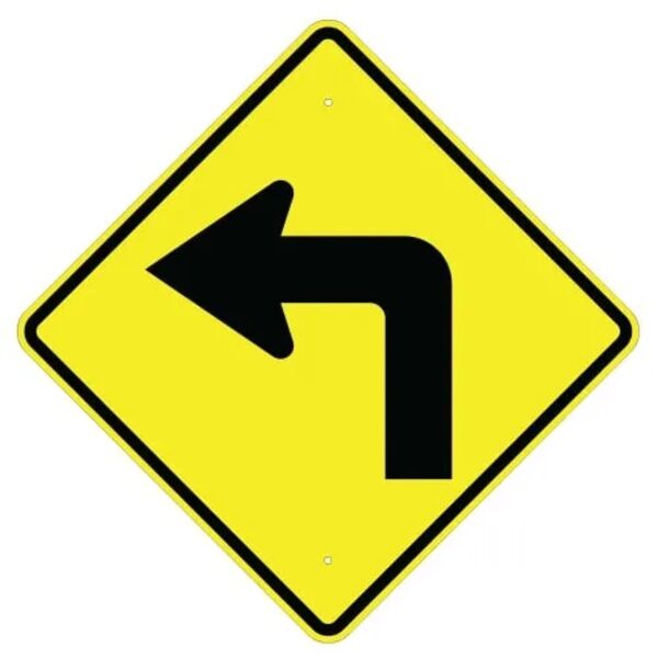 Left Turn Arrow Sign Thumbnail