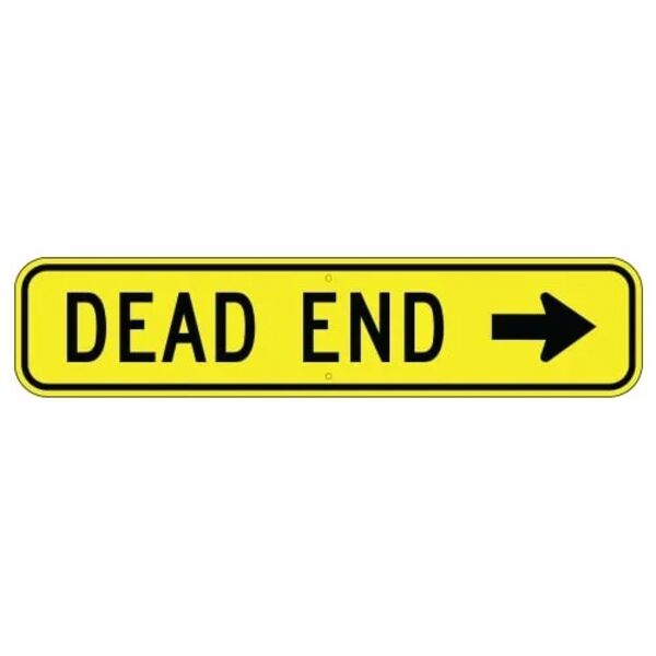 Dead End, with Right Arrow Sign Thumbnail