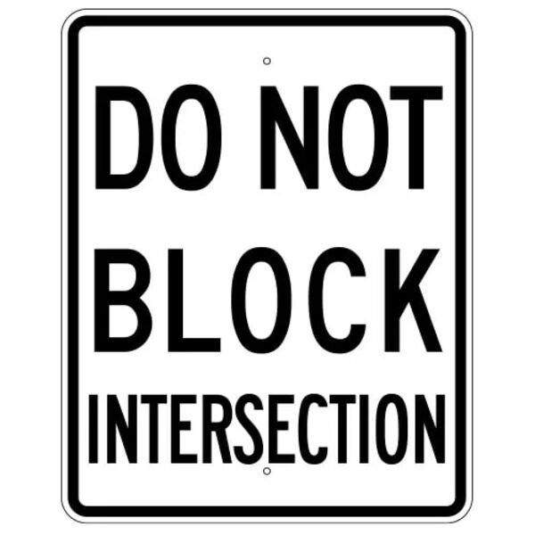 Do Not Block Intersection Sign Thumbnail