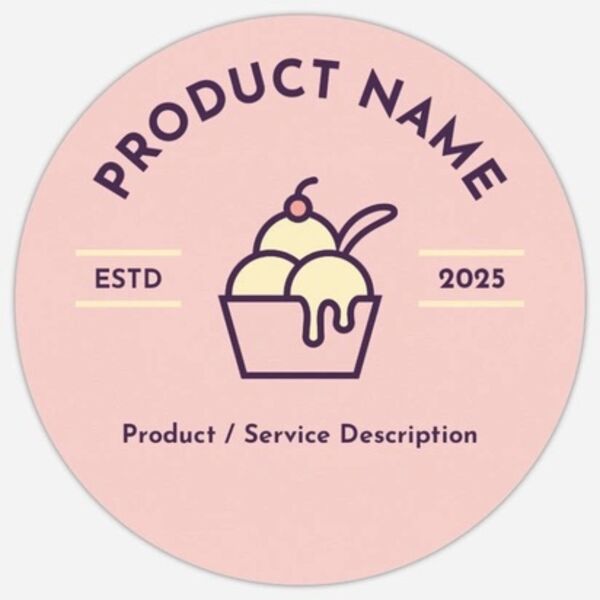 Circle Sticker 4" x 4" Thumbnail