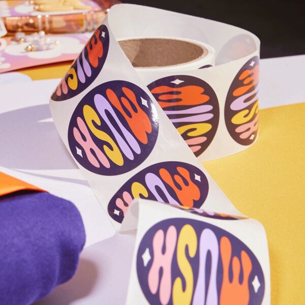 Circle Roll Label Sticker 3" Thumbnail